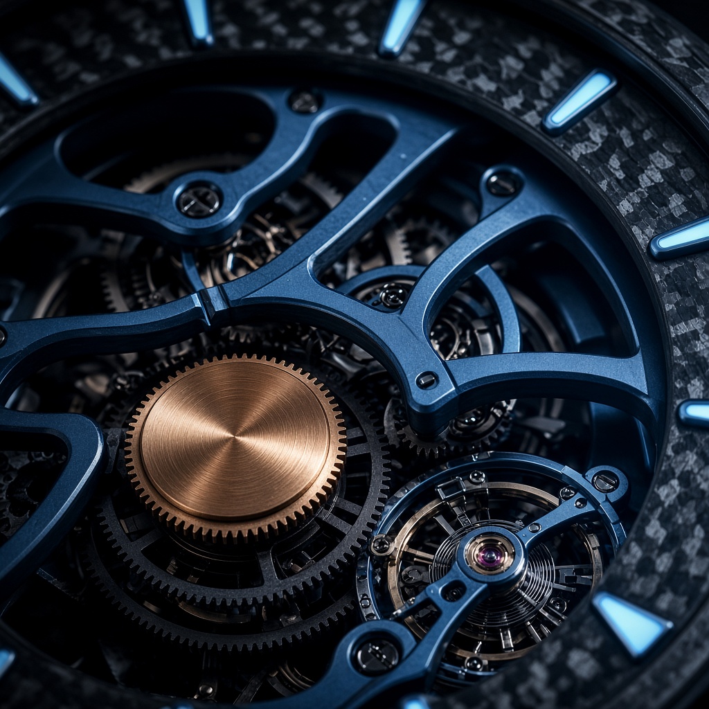 Cerulean Titanium Skeleton Dial