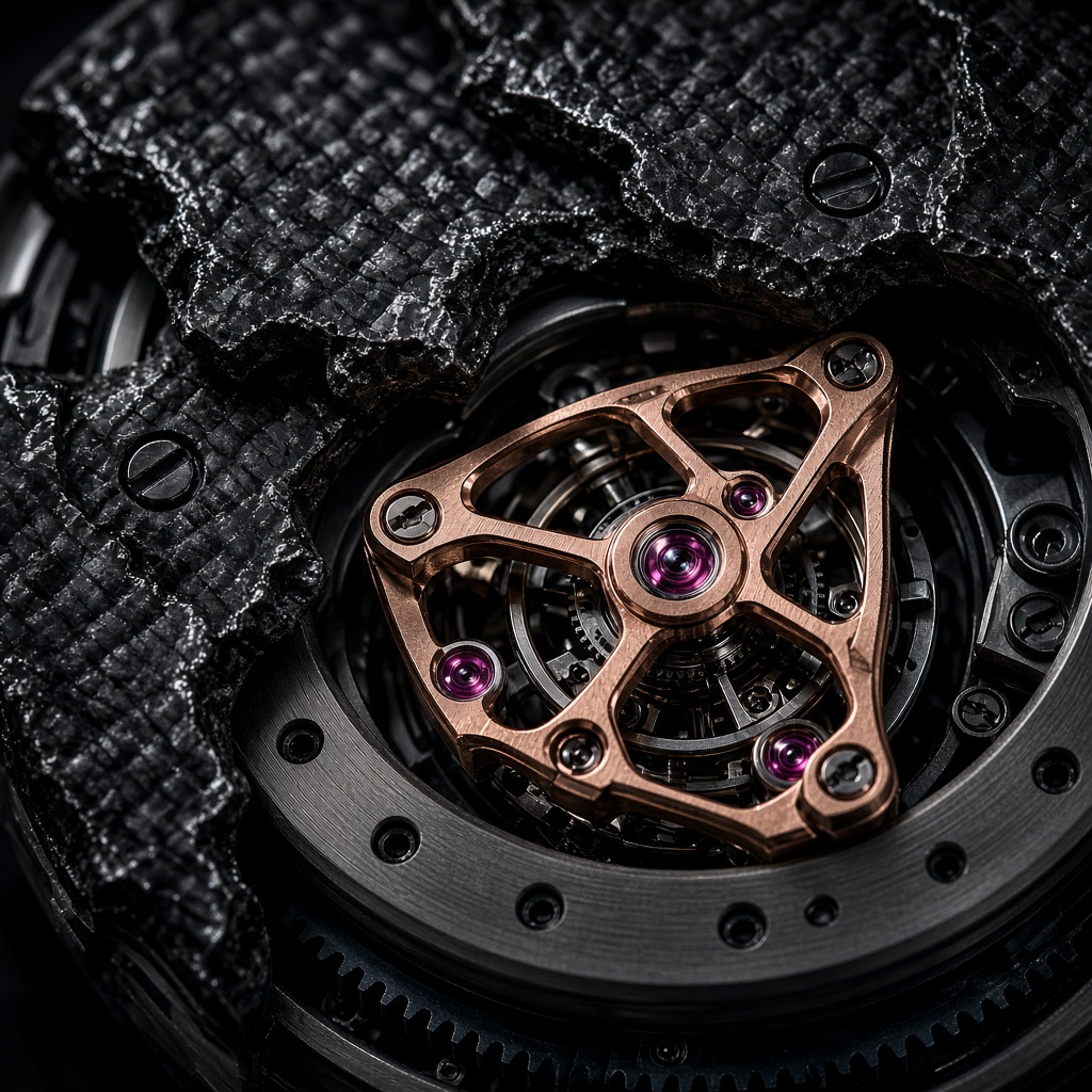 Forged Carbon Skeleton Dial